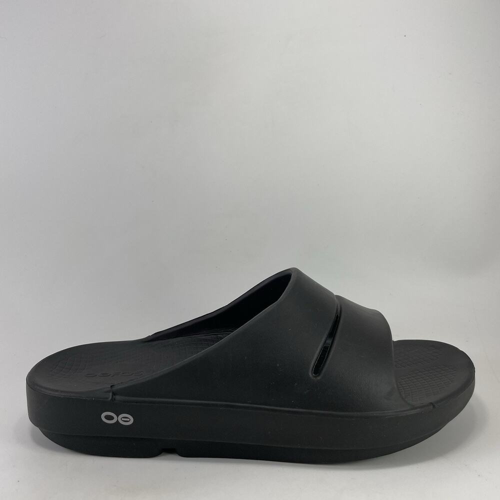 Oofos Ooahh Black Recovery Slides Sandals Womens Size 10, Mens Size 8 Sport
